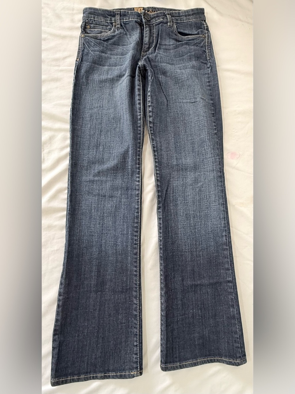 KUT from the Kloth Farrah Baby Bootcut Size 6 Calm Wash Low Rise Denim